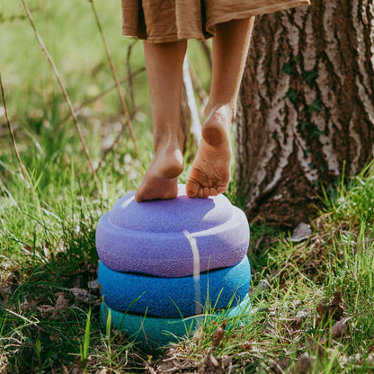 Stapelstein Stepping Stones Set of 3 - Cool Rainbow