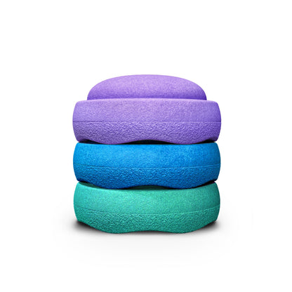 Stapelstein Stepping Stones Set of 3 - Cool Rainbow
