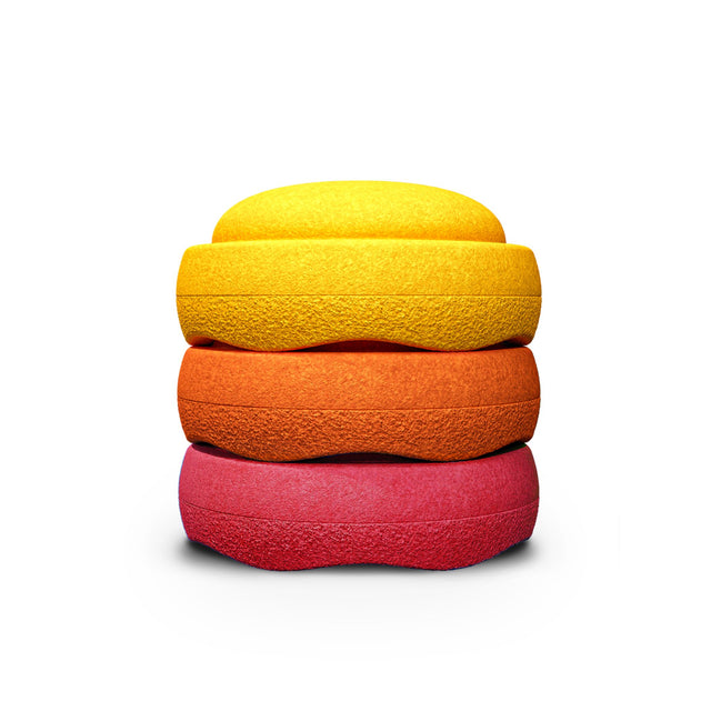 Stapelstein Stepping Stones Set of 3 - Warm Rainbow