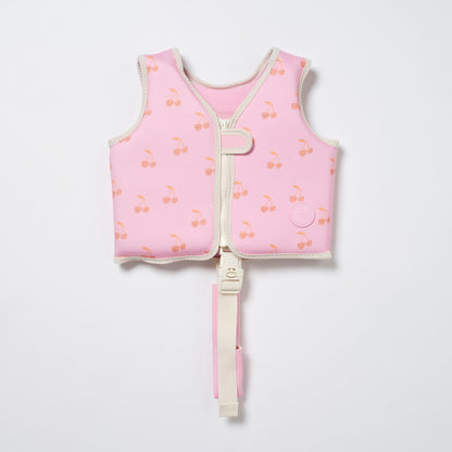 Sunnylife Into The Wild Kids Swim Vest - Candy Cherry