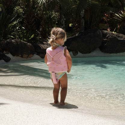 Sunnylife Into The Wild Kids Swim Vest - Candy Cherry