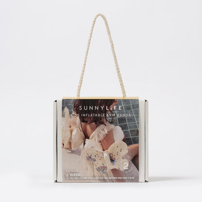 Sunnylife Kids Inflatable Arm Bands - Cotton Candy Glitter