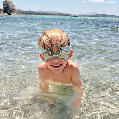 Sunnylife Melody Salty The Shark Mini Swim Goggles - Aqua