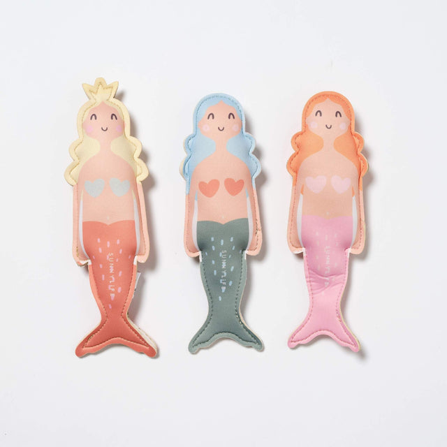 Sunnylife Melody The Mermaid Dive Buddies Set Of 3 - Multi
