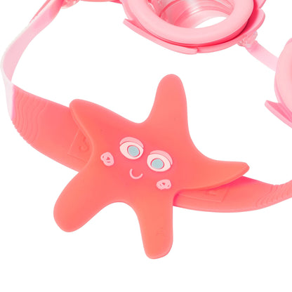 Sunnylife Melody The Mermaid Mini Swim Goggles - Neon Strawberry