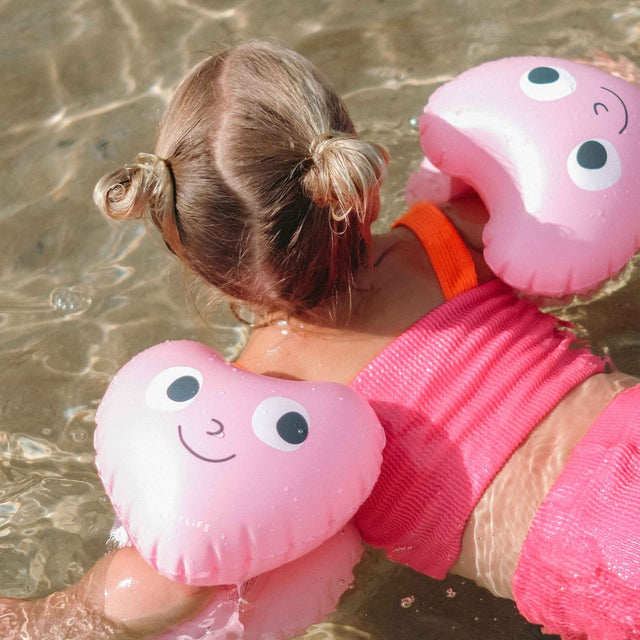 Sunnylife Poppy The Peach Inflatable Arm Bands - Pink