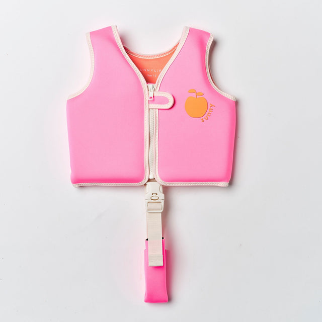 Sunnylife Poppy The Peach Kids Swim Vest - Neon Pink