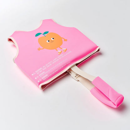 Sunnylife Poppy The Peach Kids Swim Vest - Neon Pink