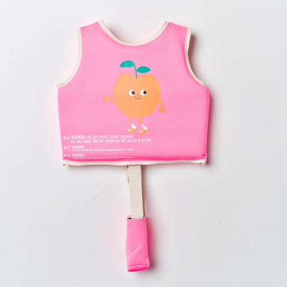 Sunnylife Poppy The Peach Kids Swim Vest - Neon Pink