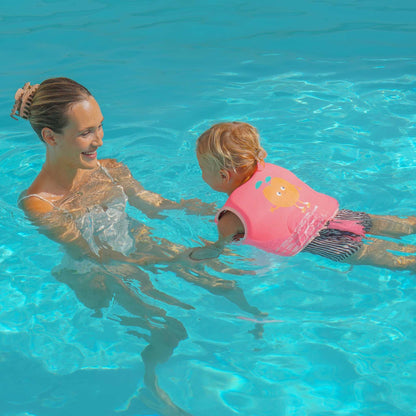 Sunnylife Poppy The Peach Kids Swim Vest - Neon Pink