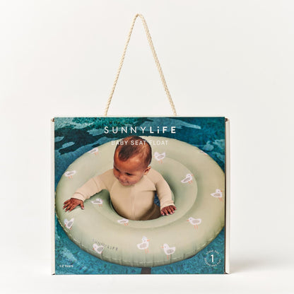 Sunnylife Sammy The Seagull Baby Seat Float - Green