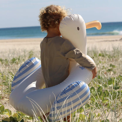 Sunnylife Sammy The Seagull Inflatable Pool Ring - Blue Stripe
