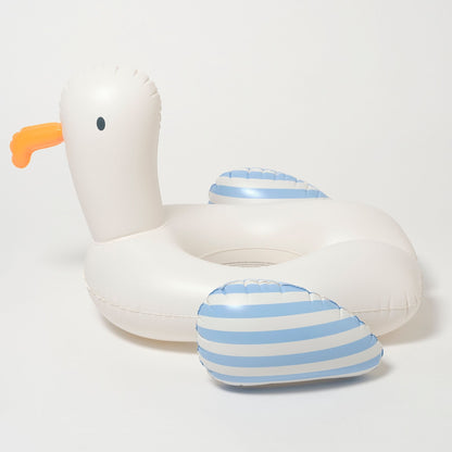 Sunnylife Sammy The Seagull Inflatable Pool Ring - Blue Stripe