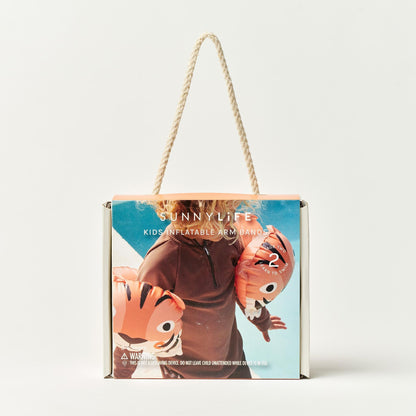 Sunnylife Tino The Tiger Inflatable Arm Bands - Clay