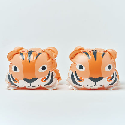 Sunnylife Tino The Tiger Inflatable Arm Bands - Clay