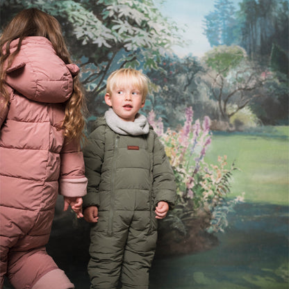 Toastie Quilted Snowsuit - Damask Pink