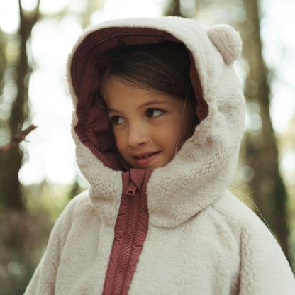 Toastie Sherpa EcoReversible Puffer Jacket - Berry