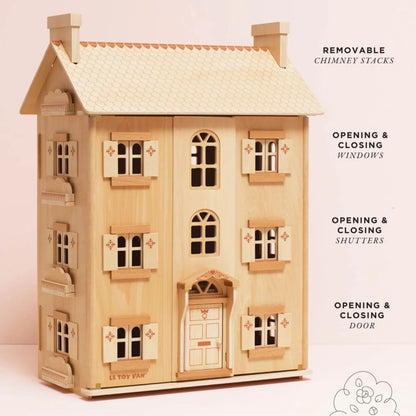 Le Toy Van The Grand Natural Wooden Dolls House