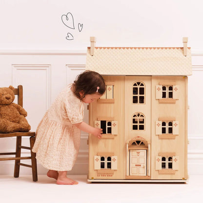 Le Toy Van The Grand Natural Wooden Dolls House