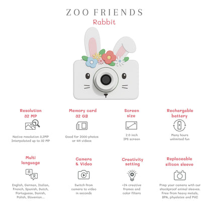 The Zoofamily Zoo Friends Digital Camera - Rabbit Flower