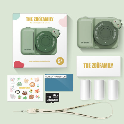Zoofamily Zoo Print Digitial Camera - Dino Green