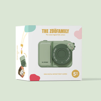 Zoofamily Zoo Print Digitial Camera - Dino Green