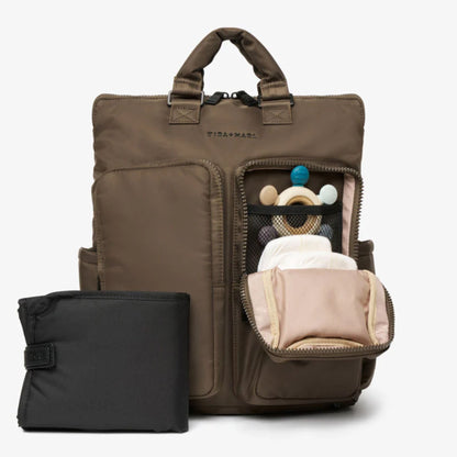 Tiba + Marl Ozzy Changing Tote Backpack 2.0 - Chocolate