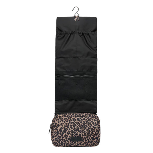 Tiba + Marl Travel Roll Up Hanging Organiser - Leopard Print