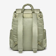 Tiba + Marl Alto Changing Backpack Sage - Back padded straps