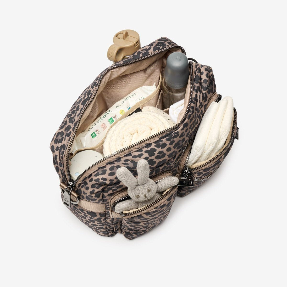 Axel Buggy Organiser Changing Bag In Leopard Scandiborn