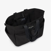 Tiba + Marl Canvas Pocket Tote -  Black