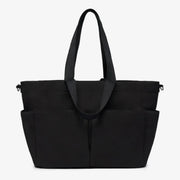 Tiba + Marl Canvas Pocket Tote -  Black