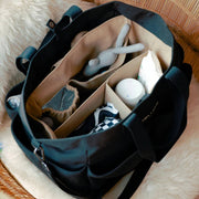 Tiba + Marl Canvas Pocket Tote -  Black