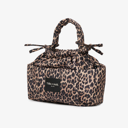 Tiba + Marl Mini Luna Drawstring Stroller Bag - Leopard Print