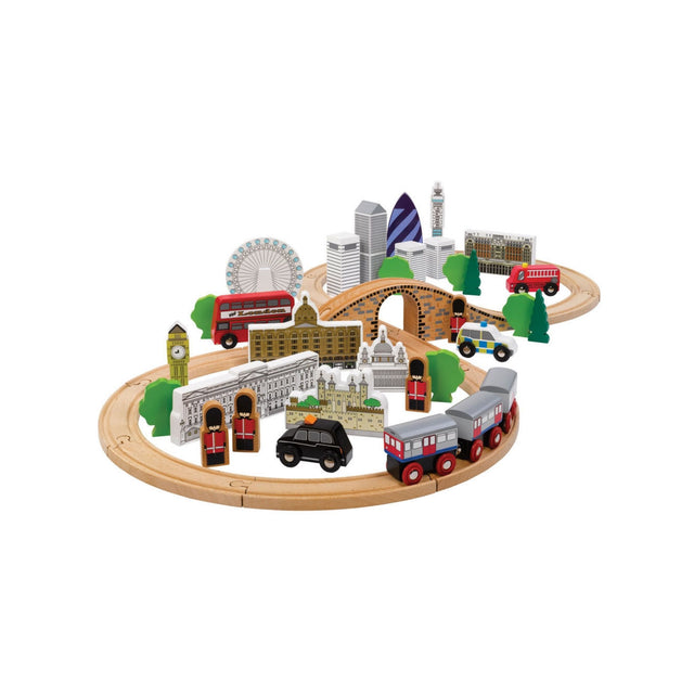 Tidlo City of London Wooden Train Set