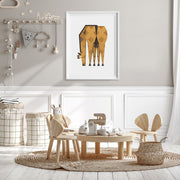 Tigercub Prints Minimal Safari Animals Nursery Prints Set of 4