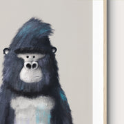 Tigercub Prints Neutral Jungle Safari Animal Nursery Prints Set of 3 - Gorilla