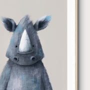 Tigercub Prints Neutral Jungle Safari Animal Nursery Prints Set of 3 - Rhino