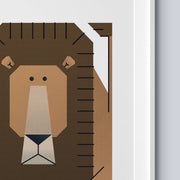 Tigercub Prints Minimal Safari Animals Nursery Prints Set of 4