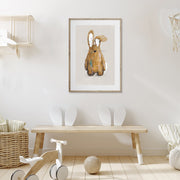 Tigercub Prints Neutral Bunny Woodland Nursery Print