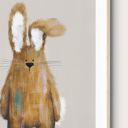 Tigercub Prints Neutral Bunny Woodland Nursery Print