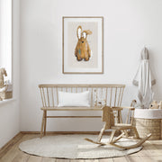 Tigercub Prints Neutral Bunny Woodland Nursery Print