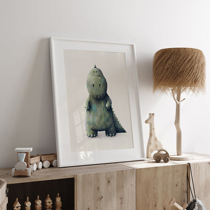 Tigercub Prints T-Rex Dinosaur Nursery Print