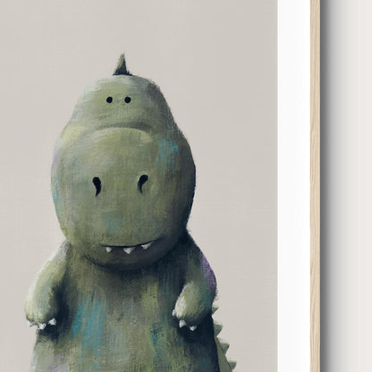 Tigercub Prints T-Rex Dinosaur Nursery Print