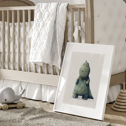 Tigercub Prints T-Rex Dinosaur Nursery Print