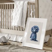 Tigercub Prints Triceratops Dinosaur Nursery Print
