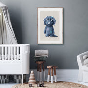 Tigercub Prints Triceratops Dinosaur Nursery Print