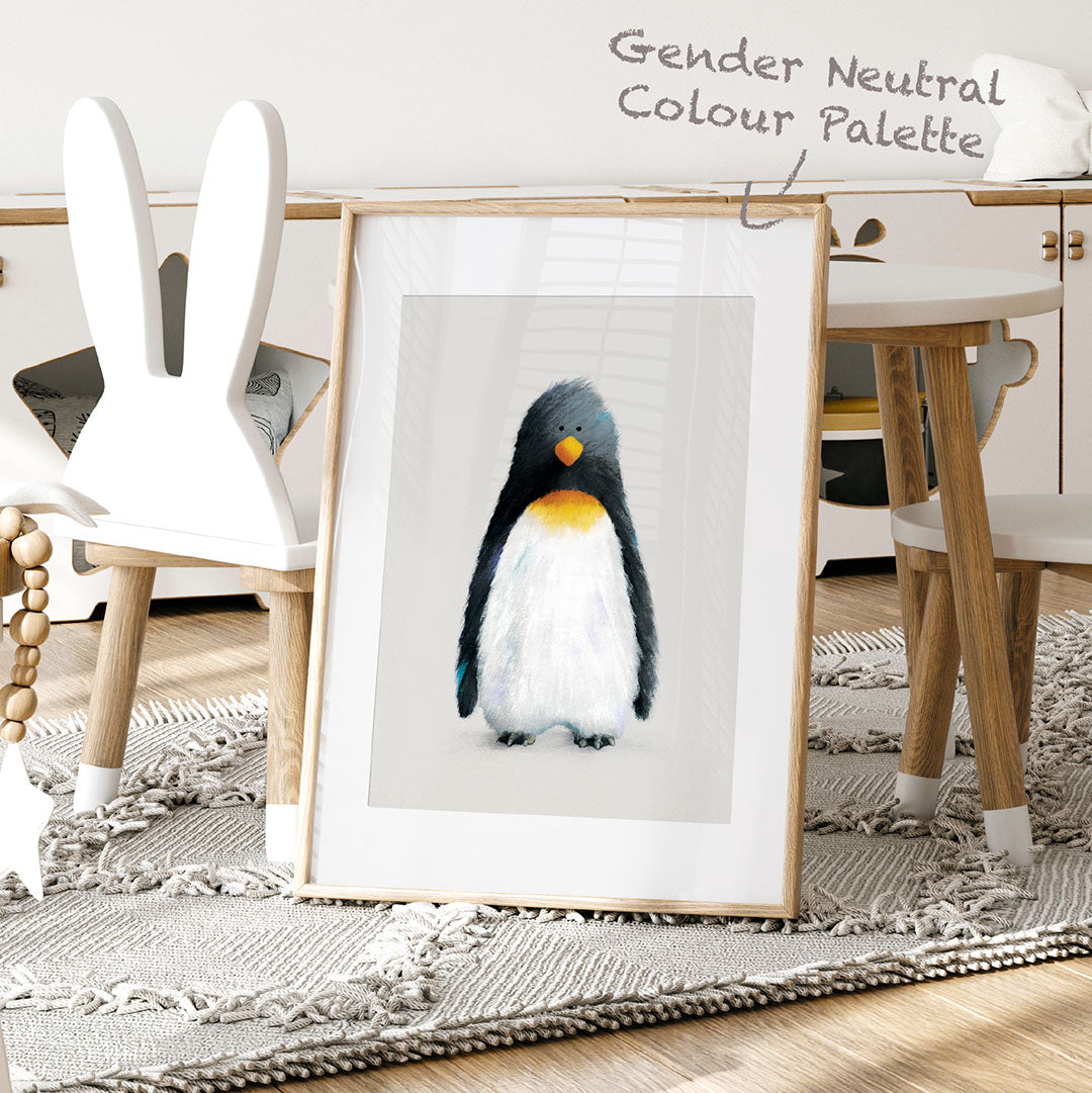 Penguin Nursery Print | Scandiborn