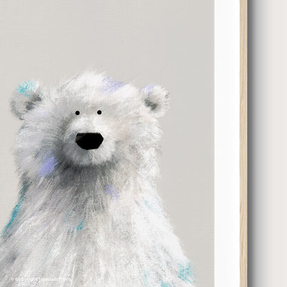 Tigercub Prints Polar Bear Nursery Print