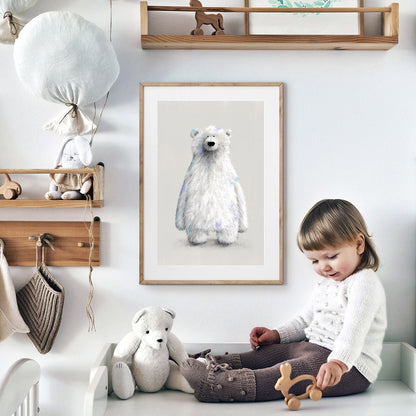 Tigercub Prints Polar Bear Nursery Print